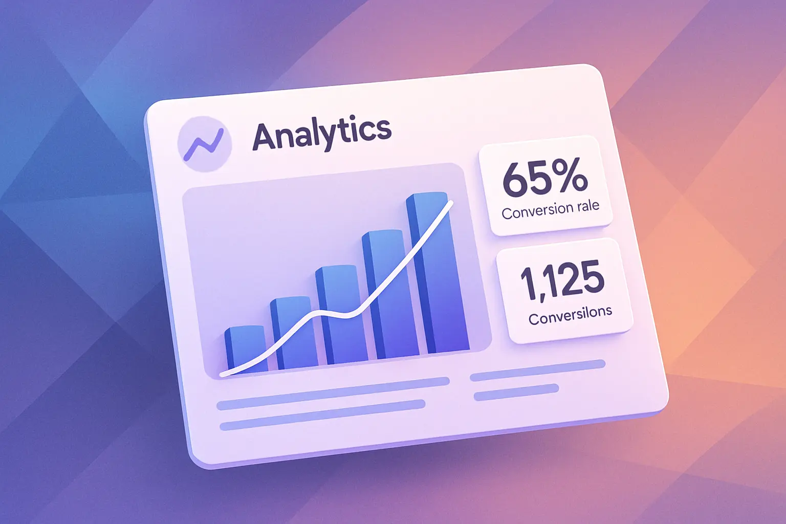 Futuristic analytics dashboard showing AI-powered product recommendations